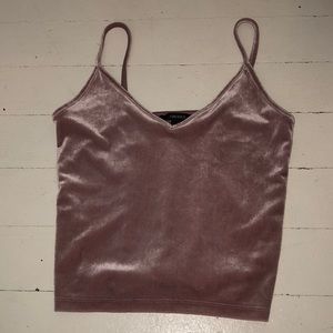 Pink Velvet Tank Top